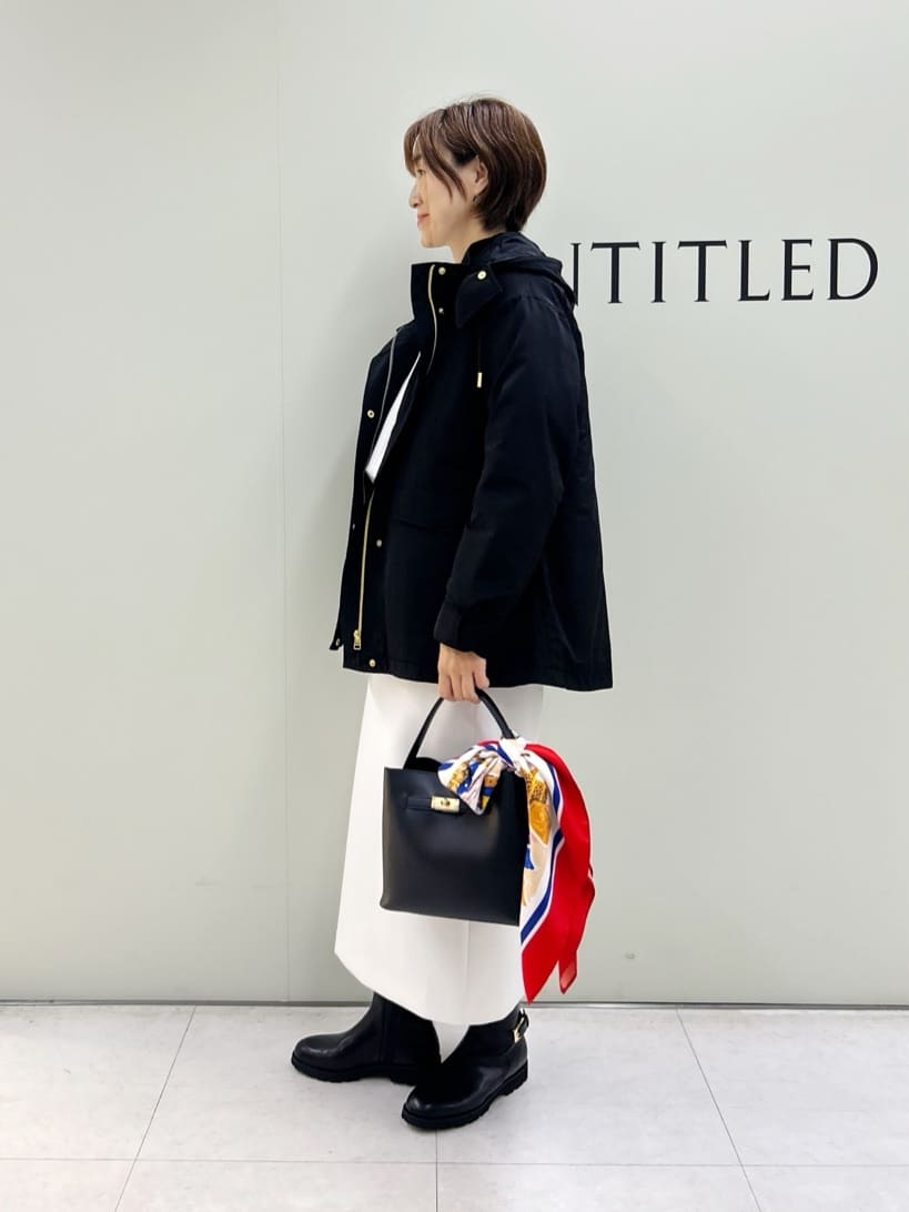Mikiさんの「UNTITLED｜【セットアップ可/洗える/ウエストゴム】ダンボールジャージスカート」を使ったコーディネート