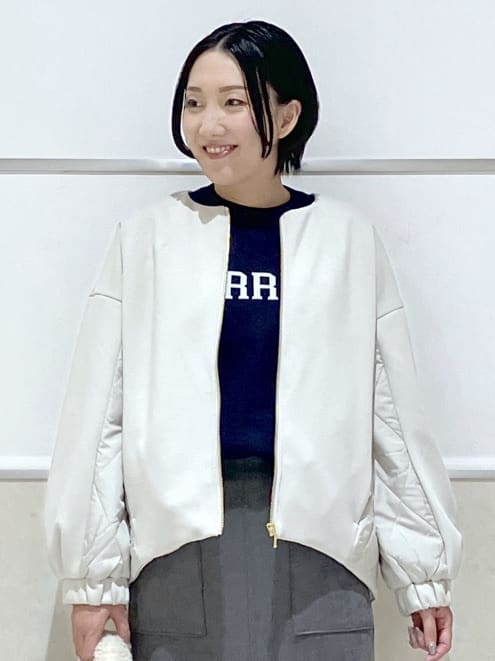 eriko さんの「Dessin｜ダンボールジップブルゾン」を使ったコーディネート