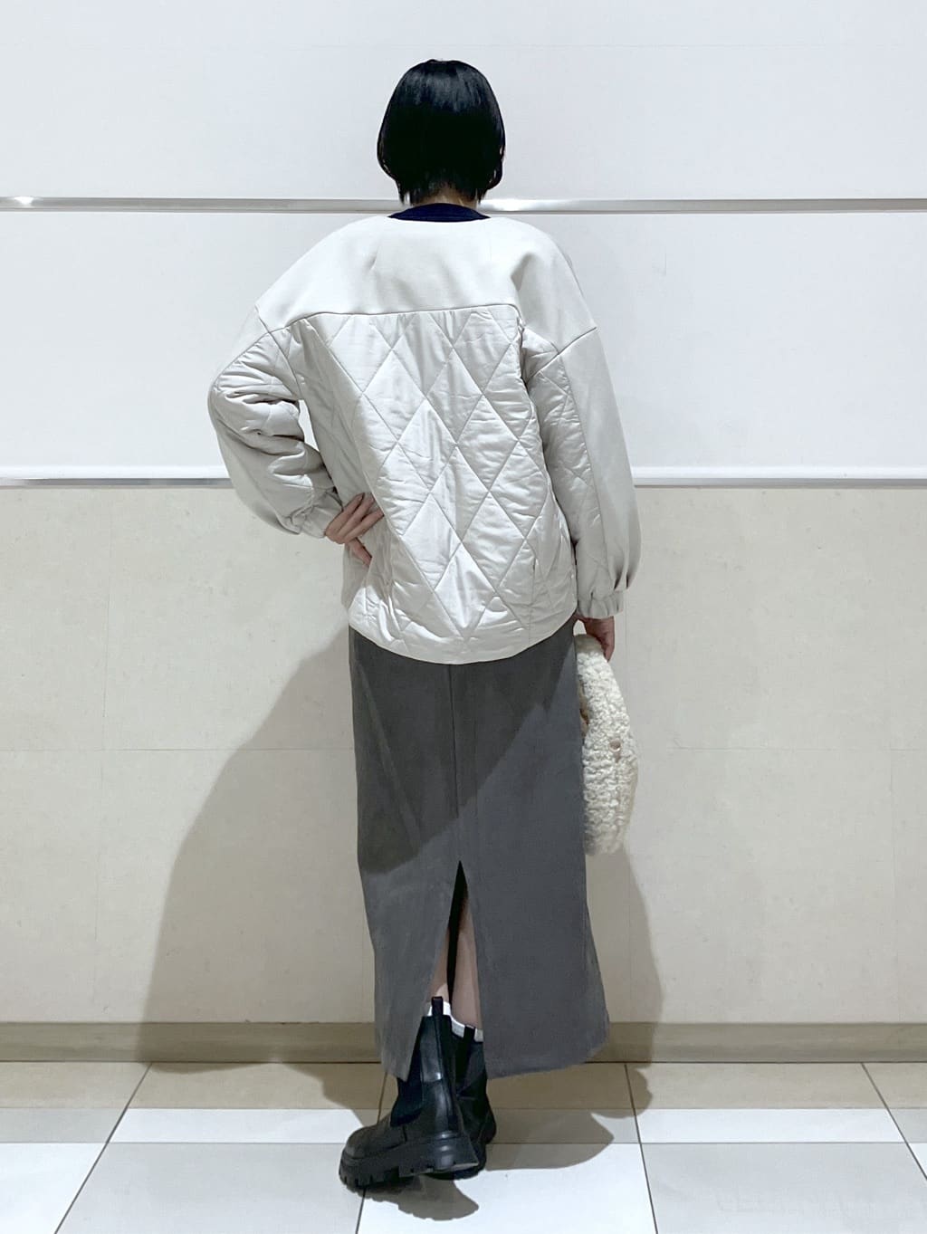 eriko さんの「Dessin｜ダンボールジップブルゾン」を使ったコーディネート
