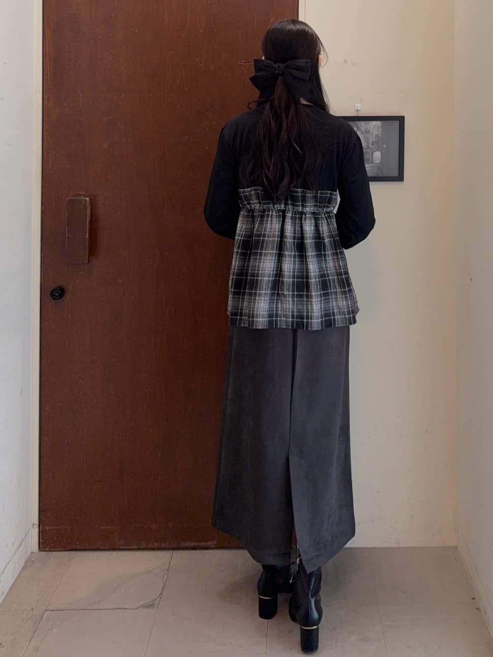 ふーちゃんさんの「SHOO･LA･RUE｜シャツレイヤード風で1枚でサマ見え ロンT」を使ったコーディネート