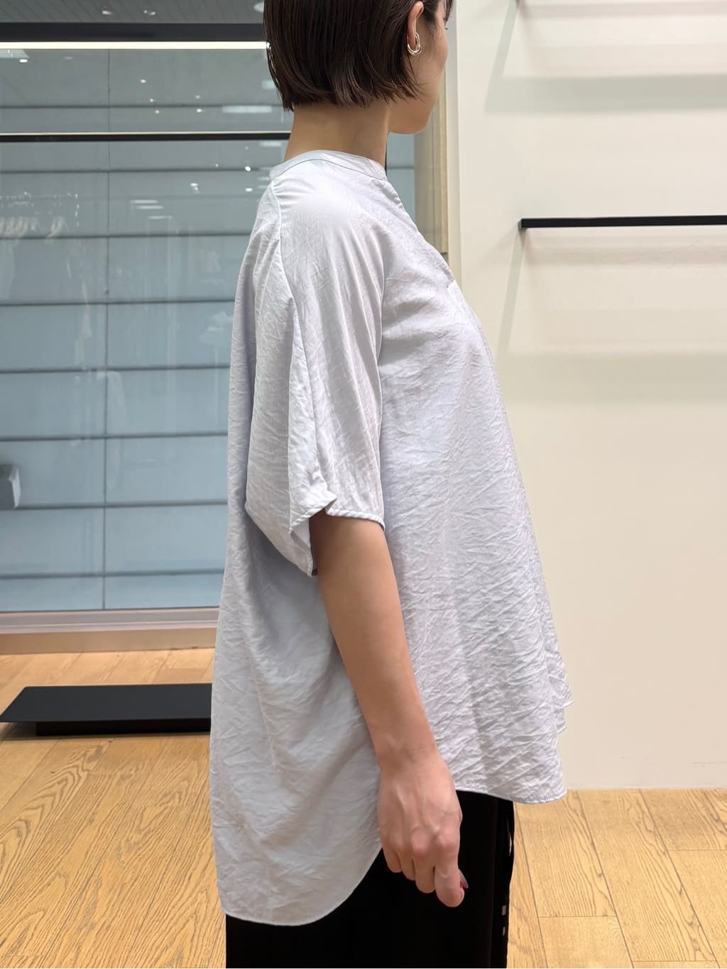 asamiさんの「INDIVI｜【洗える／UVケア／SETUP可能】ドロストワイドパンツ」を使ったコーディネート