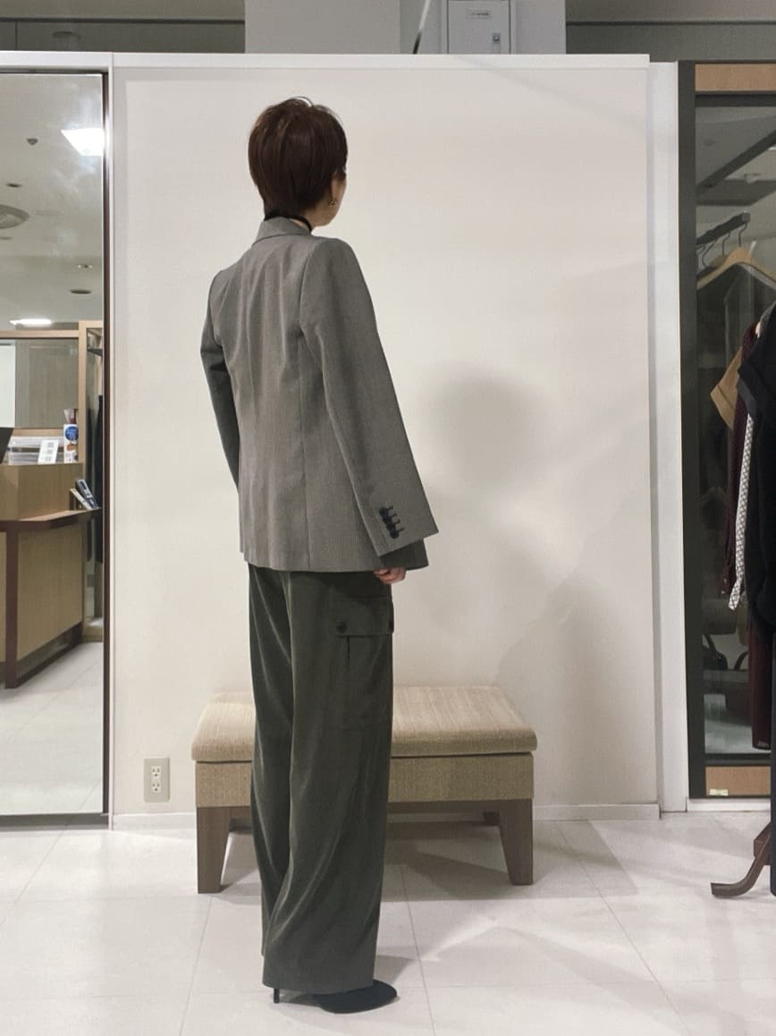 IWAMOさんの「UNTITLED｜【セットアップ可】ウールライク ダブルブレストジャケット」を使ったコーディネート