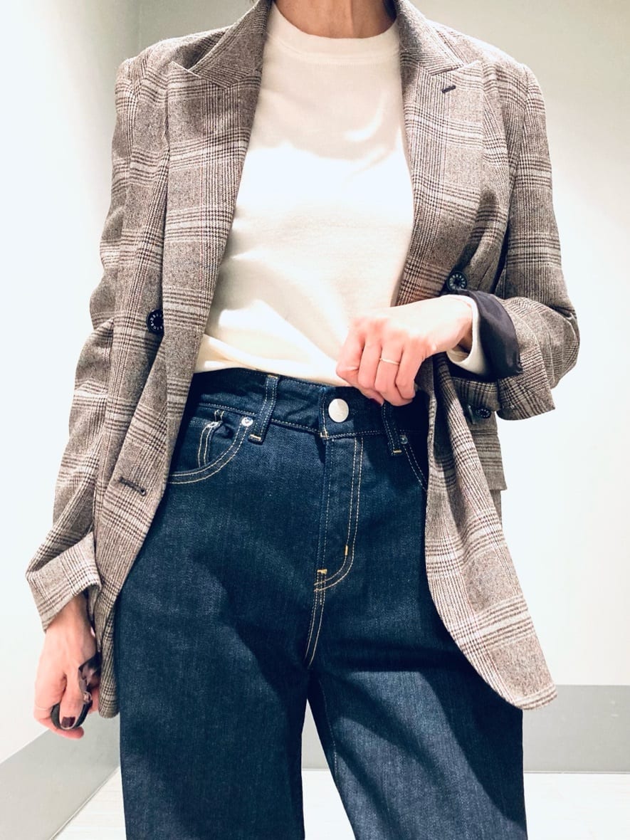 Furuさんの「DRESSTERIOR｜◆サキソニーグレンチェックジャケット」を使ったコーディネート