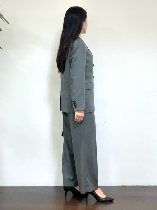 カレンさんの「UNTITLED｜【セットアップ可】ウールライク ダブルブレストジャケット」を使ったコーディネート