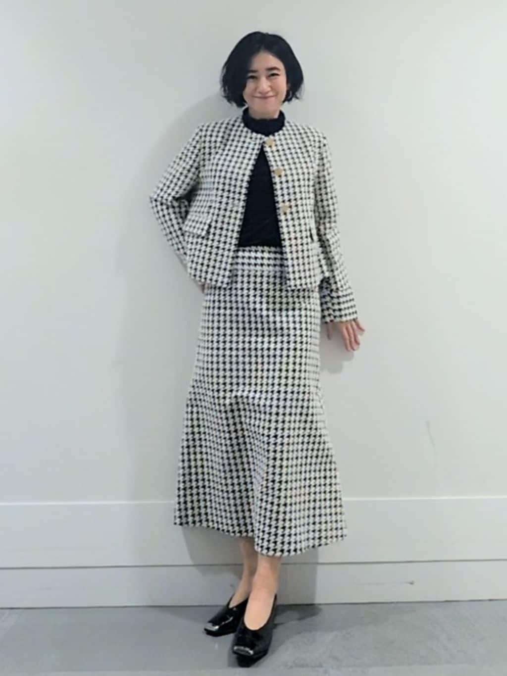 ミズタさんの「UNTITLED｜【セットアップ可能】クラシックチドリ ジャケット」を使ったコーディネート