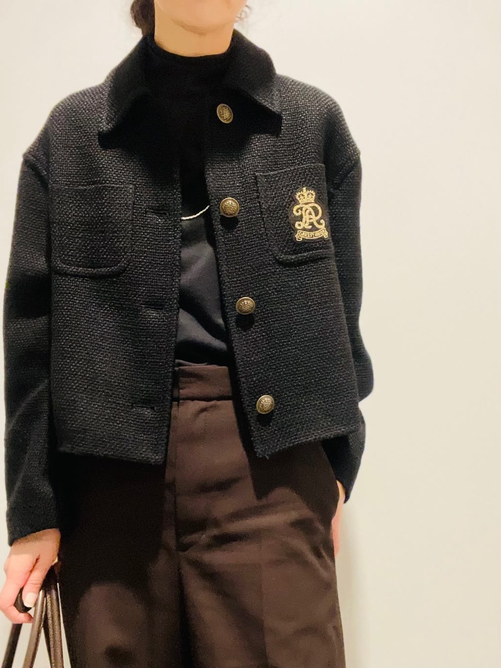 Annさんの「DRESSTERIOR｜◆エンブレムショートブルゾン」を使ったコーディネート