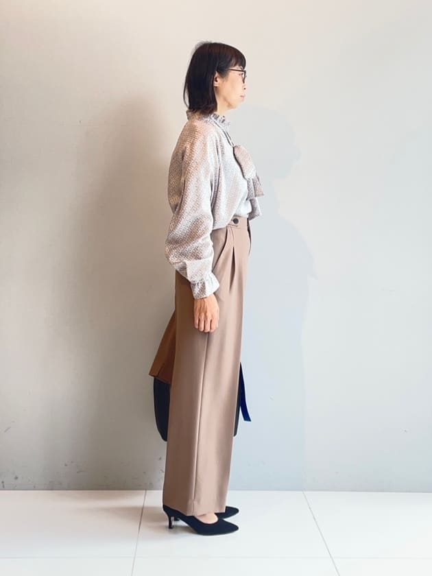 murayamaさんの「INDIVI｜【軽く羽織れる！】ダブルジャケット」を使ったコーディネート