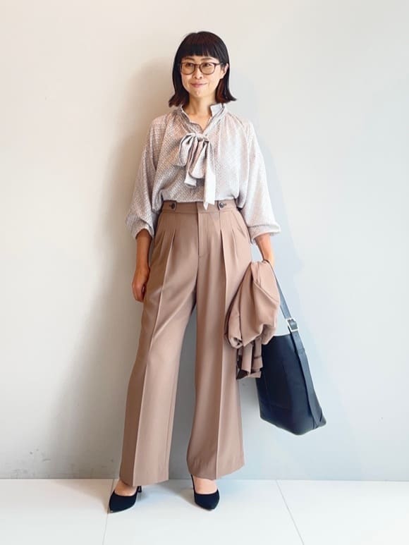 murayamaさんの「INDIVI｜【軽く羽織れる！】ダブルジャケット」を使ったコーディネート