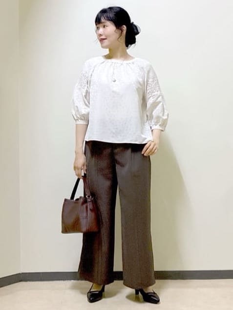  beni_gingerさんの「Reflect｜【透けない】フルレングスワイドストレートパンツ」を使ったコーディネート