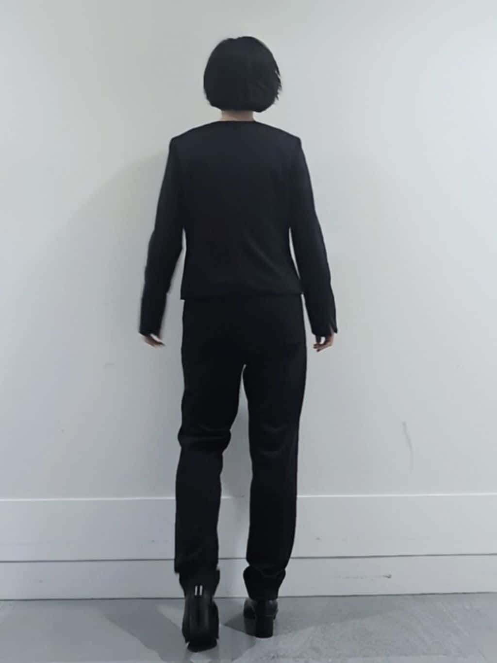 ミズタさんの「UNTITLED｜【洗えるスーツ/ストレッチ】ウール混ジャージ ノーカラージャケット」を使ったコーディネート