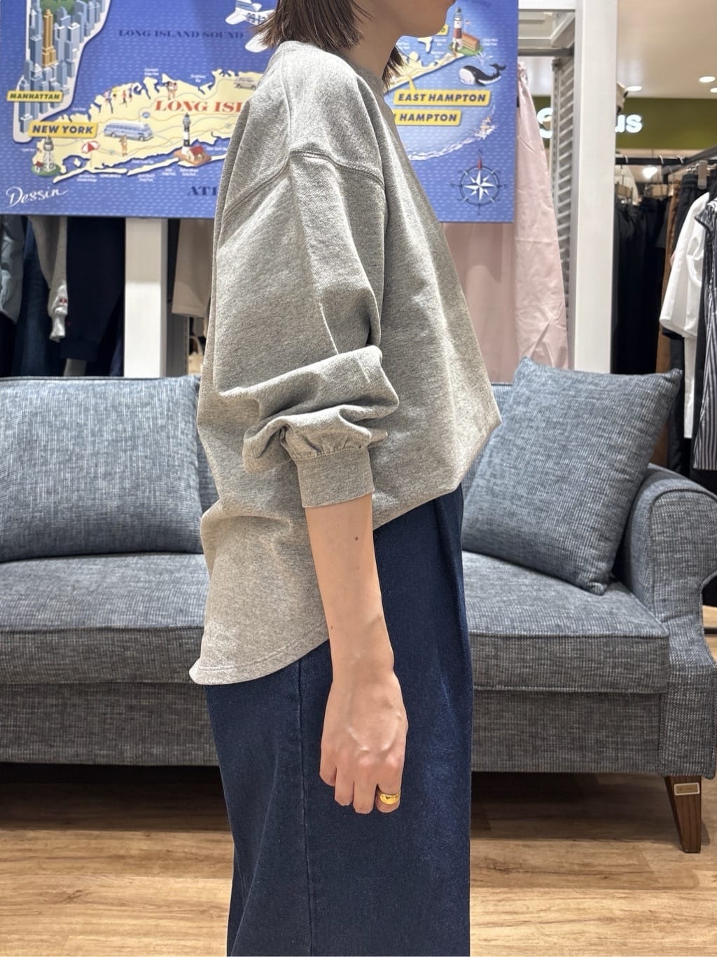 risaさんの「Dessin｜【洗える】マリンデニムパンツ」を使ったコーディネート