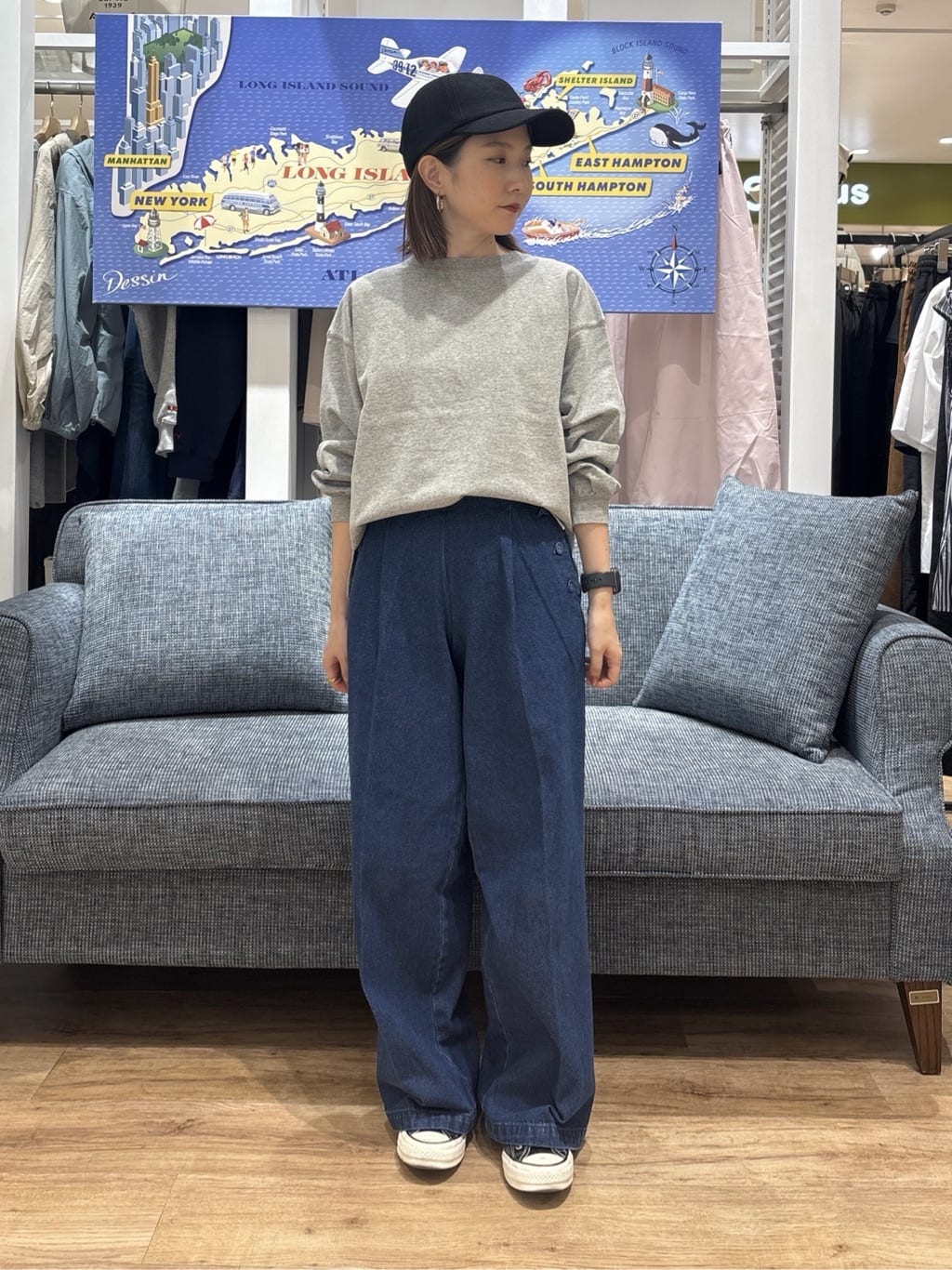risaさんの「Dessin｜【洗える】マリンデニムパンツ」を使ったコーディネート