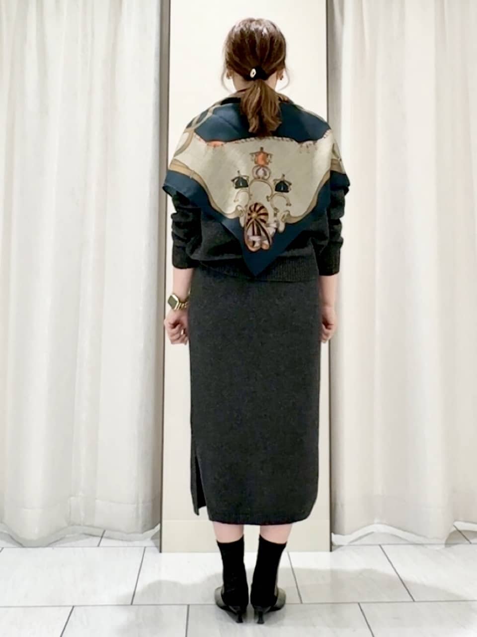 ʏᴜᴋɪᴋᴏさんの「UNTITLED｜【セットアップ可/ゆったり】ウール混ラメニット」を使ったコーディネート
