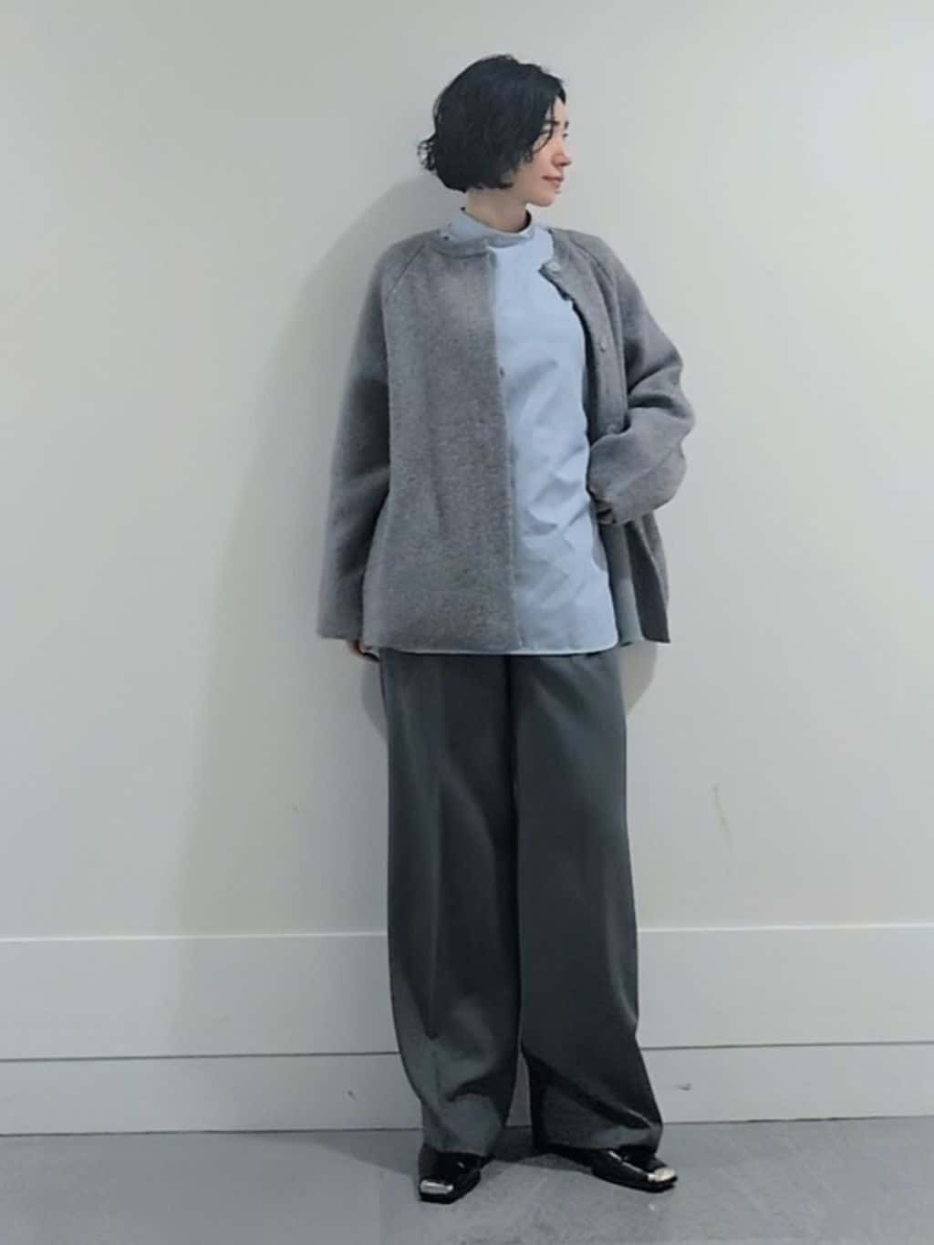 ミズタさんの「UNTITLED｜【軽アウター/ミドル丈】ウールニットコーディガン」を使ったコーディネート