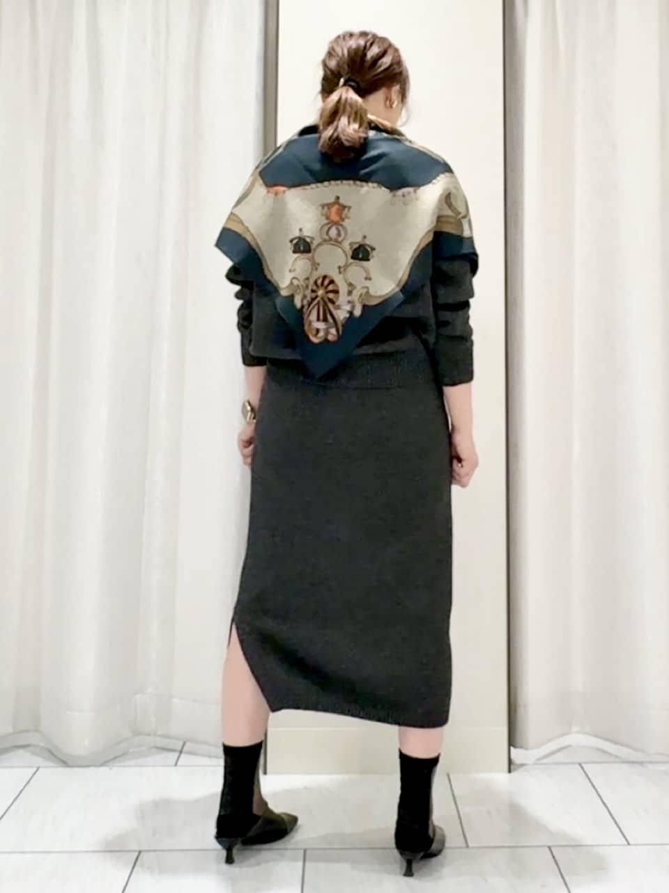 ʏᴜᴋɪᴋᴏさんの「UNTITLED｜【セットアップ可/ゆったり】ウール混ラメニット」を使ったコーディネート