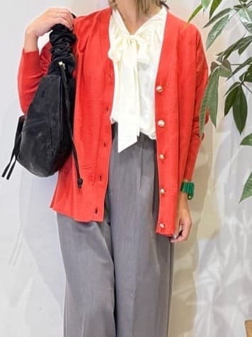 misakiさんの「SHOO･LA･RUE｜【洗える】もちもち ミドル丈ニットカーディガン」を使ったコーディネート