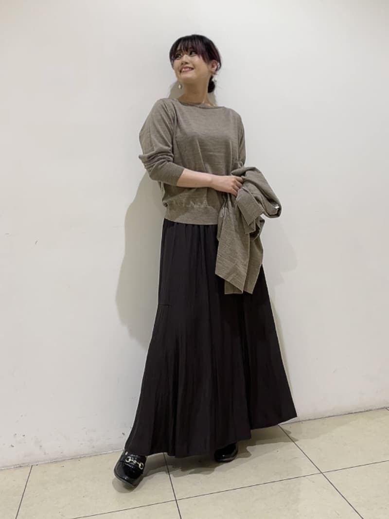 watanabeさんの「UNTITLED｜【アンサンブル可/洗える/ボタンなし】シルクウールカシミヤ 着流しカーディガン」を使ったコーディネート