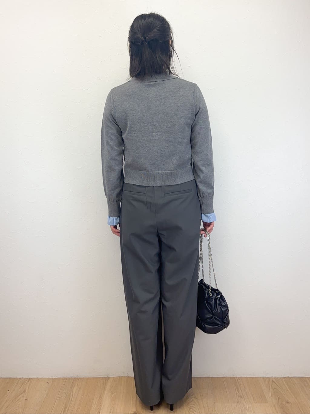 Takeさんの「OPAQUE.CLIP｜ベルト付きタックワイドパンツ【洗濯機OK】」を使ったコーディネート