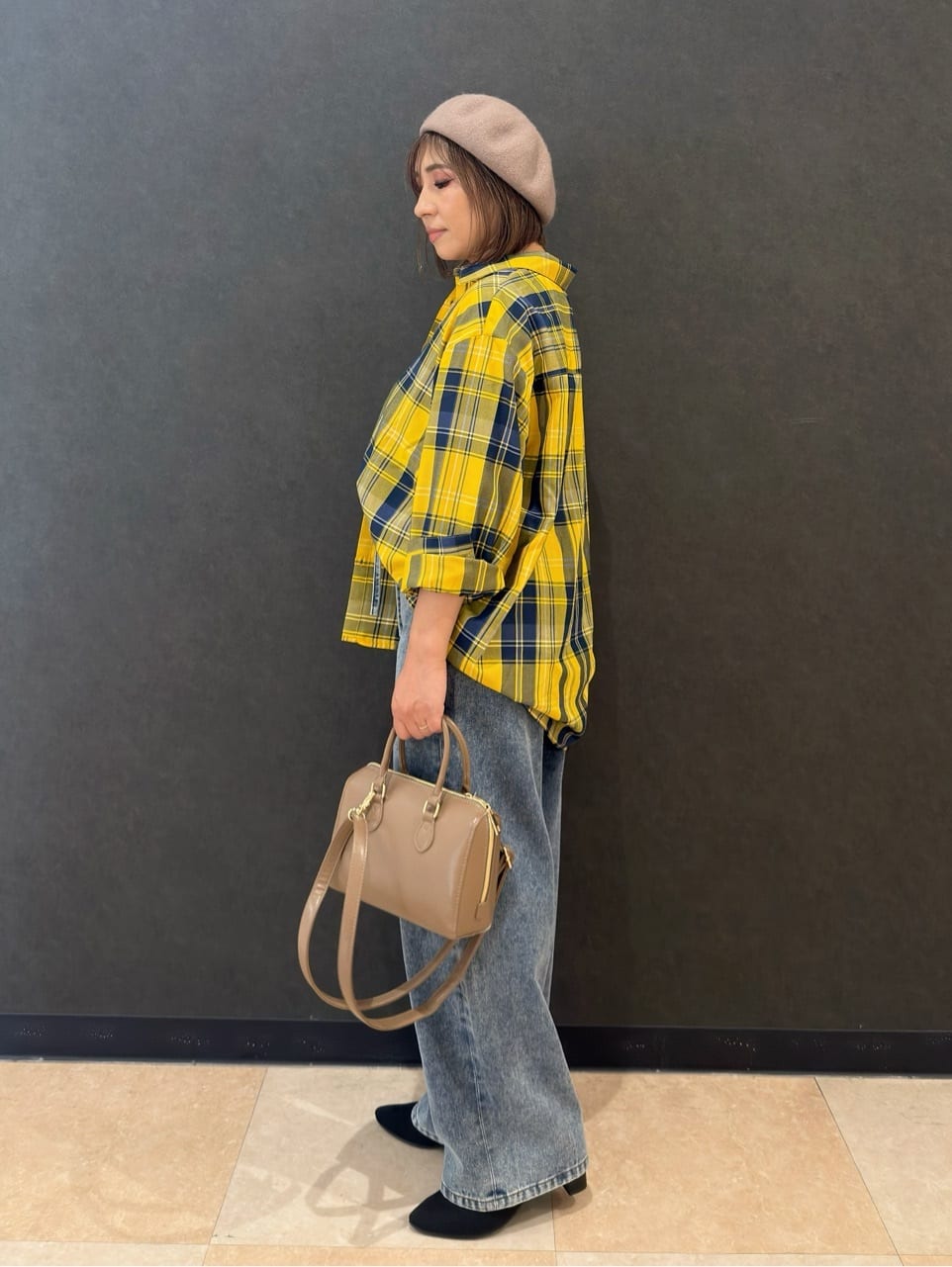 Megさんの「SHOO･LA･RUE｜【洗濯機可/S-LL】程よい抜け感 大人のチェックシャツ」を使ったコーディネート