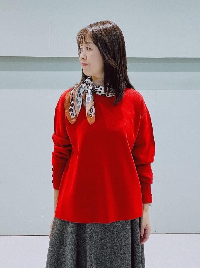 makiさんの「UNTITLED｜【アンサンブル可/洗える】ウールミラノリブニット」を使ったコーディネート