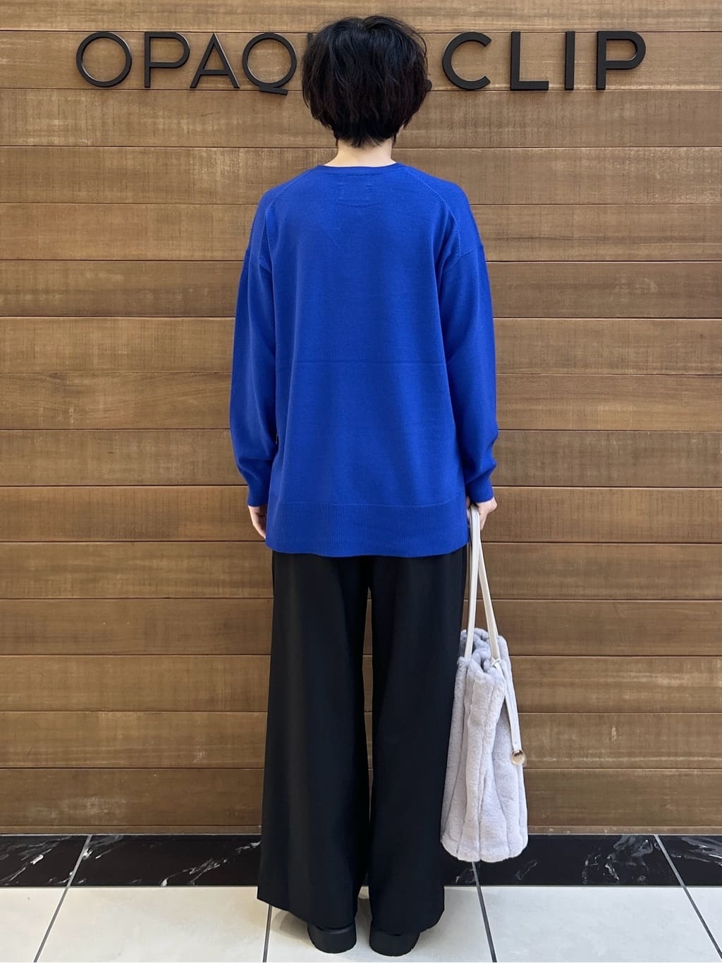 ゆうあさんの「OPAQUE.CLIP｜タックデザインワイドパンツ【洗濯機OK】」を使ったコーディネート