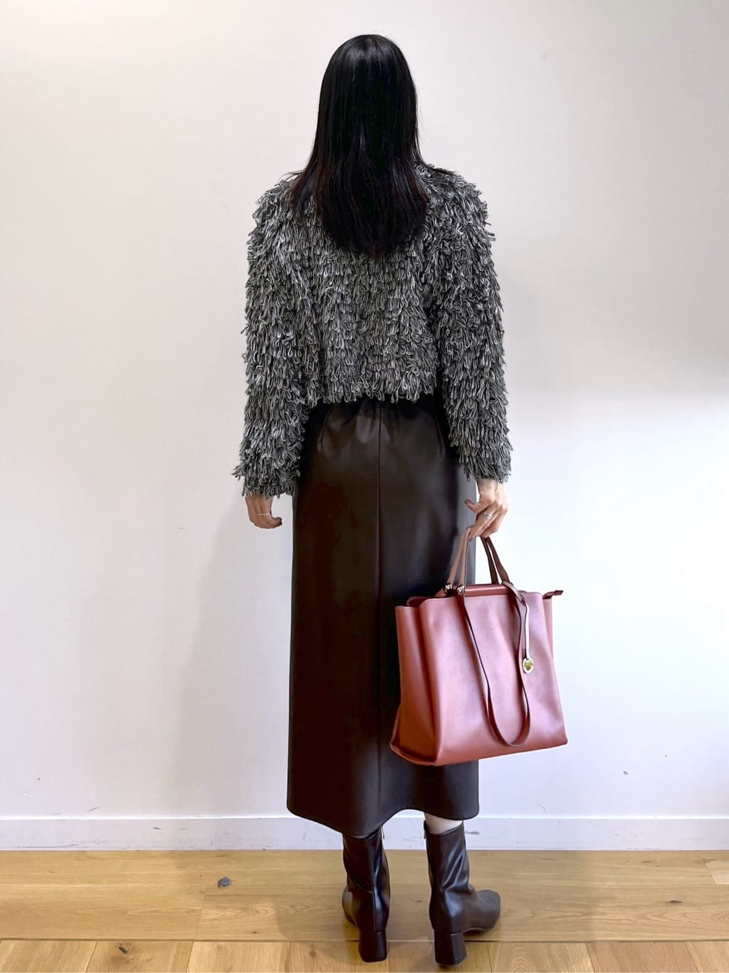 sachikoさんの「OPAQUE.CLIP｜ループヤーンニットカーディガン」を使ったコーディネート