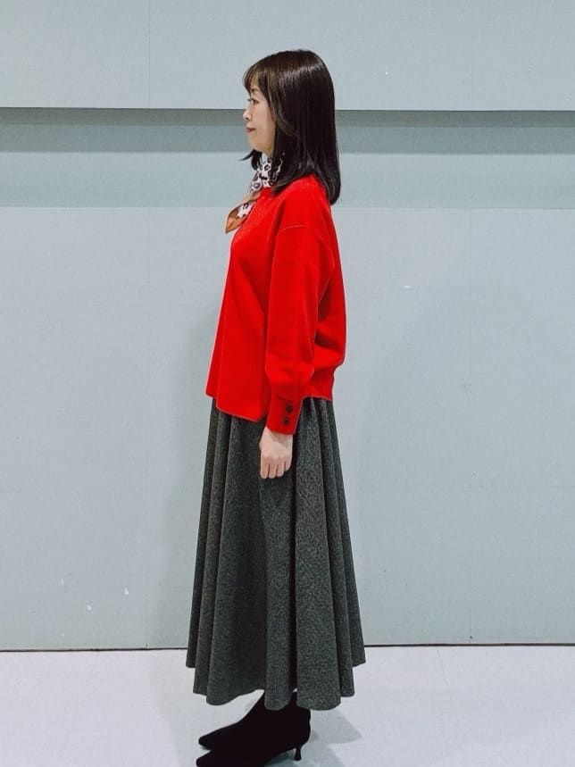 makiさんの「UNTITLED｜【アンサンブル可/洗える】ウールミラノリブニット」を使ったコーディネート