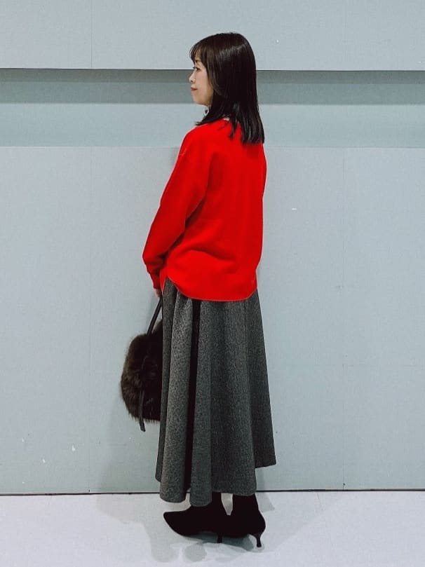 makiさんの「UNTITLED｜【アンサンブル可/洗える】ウールミラノリブニット」を使ったコーディネート