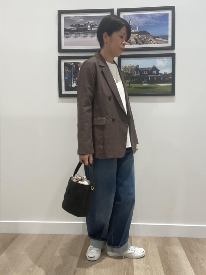 Naoさんの「Dessin｜【洗える】ダブルブレストジャケット」を使ったコーディネート