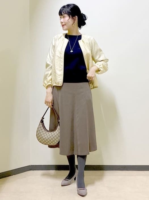  beni_gingerさんの「Reflect｜【ライトアウター／ゆったり羽織れる／気軽な羽織りに◎】ライトブルゾン」を使ったコーディネート