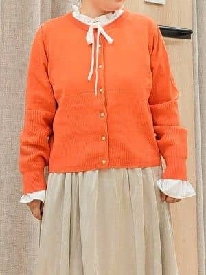 ふるさんの「grove｜フリルカラーリボンブラウス」を使ったコーディネート