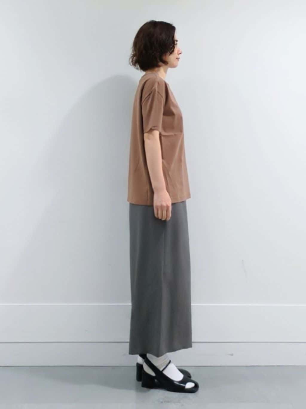 ミズタさんの「UNTITLED｜【接触冷感／コットン100／洗える／Tシャツ】半袖天竺プルオーバー」を使ったコーディネート
