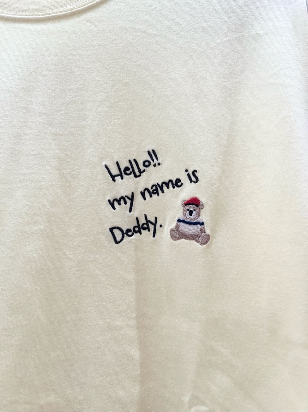 oikawaさんの「Dessin｜【ユニセックス・洗える】Deddy刺繍入り オーガニックコットンTシャツ」を使ったコーディネート