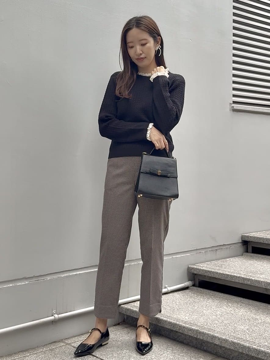 teiさんの「Couture brooch｜リボンデザイン2WAYバッグ」を使ったコーディネート