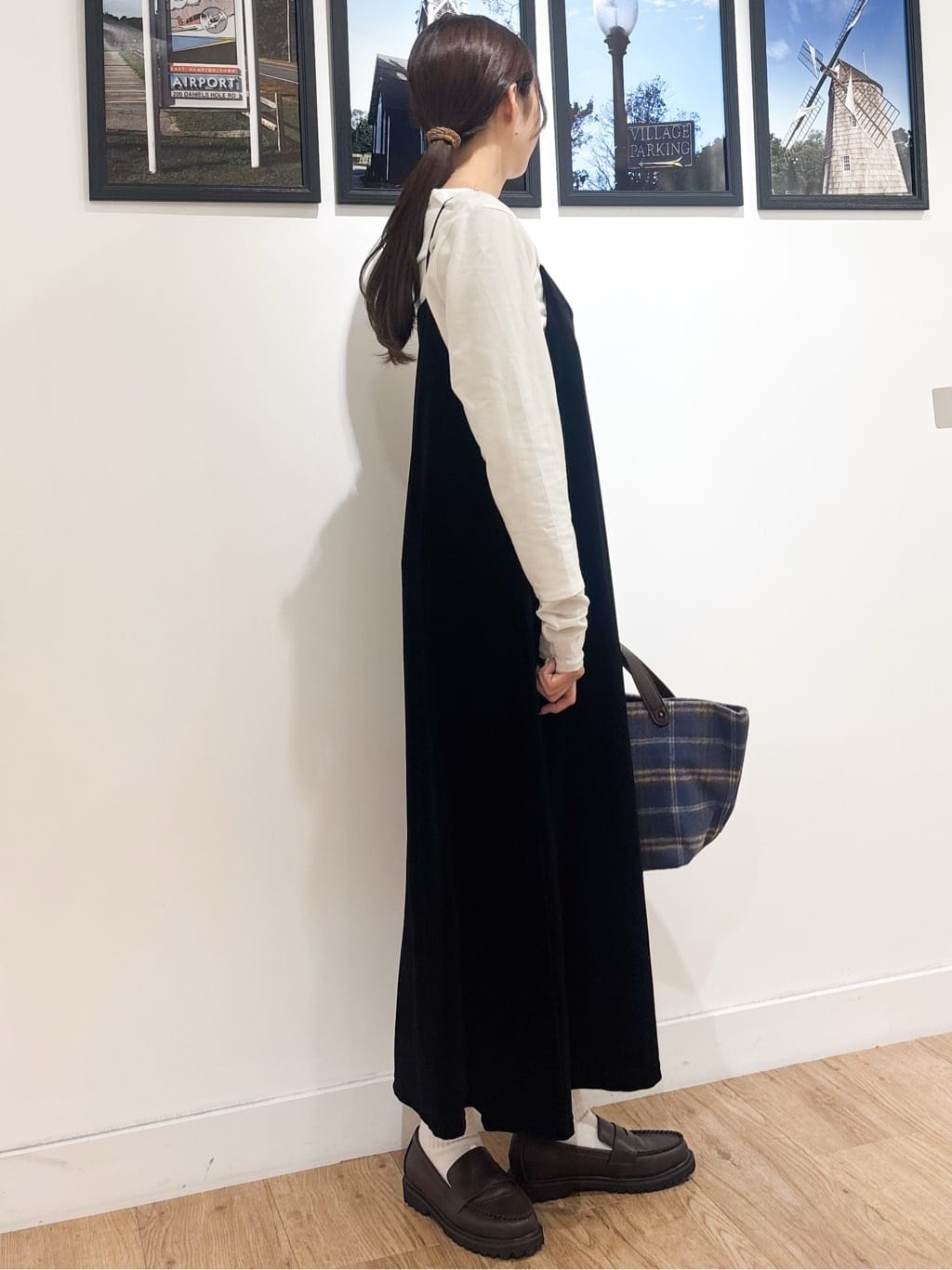 Ririkaさんの「Dessin｜【前後2WAY/洗える】ベロアワンピース」を使ったコーディネート