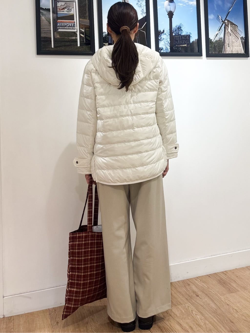 Ririkaさんの「Dessin｜チェックトートバッグ」を使ったコーディネート