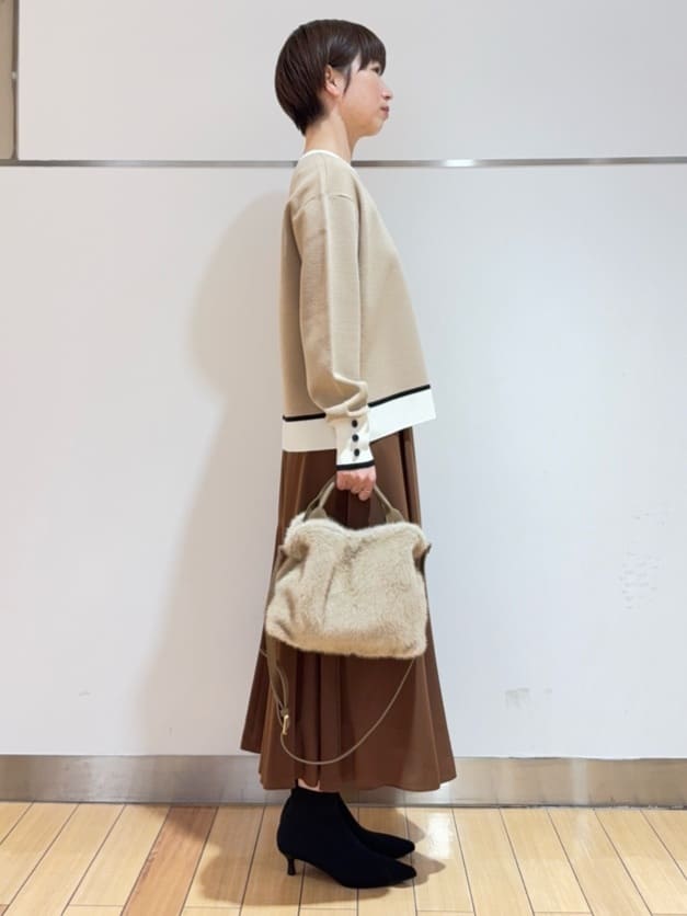 あやさんの「UNTITLED｜【アンサンブル可/洗える】ウールミラノリブニット」を使ったコーディネート