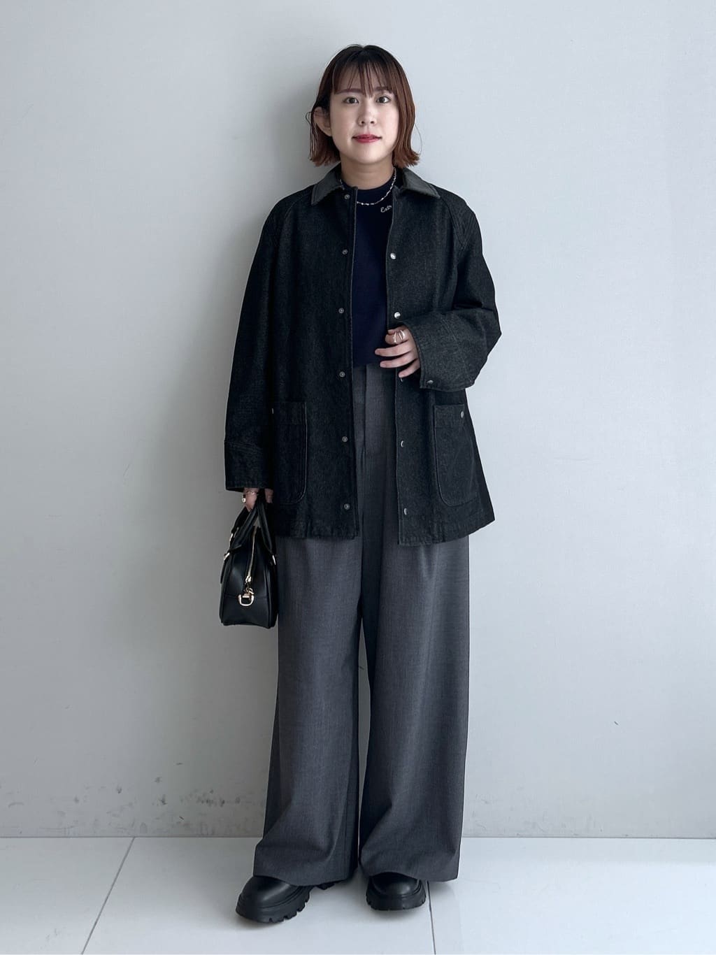 Hirokaさんの「Dessin｜【洗える】刺繍入りジャカードニット」を使ったコーディネート