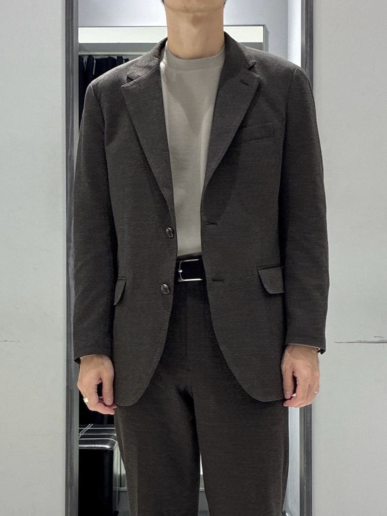 わいずみさんの「TAKEO KIKUCHI｜【None Of Stress】アクティブジャージ 千鳥 ジャケット」を使ったコーディネート