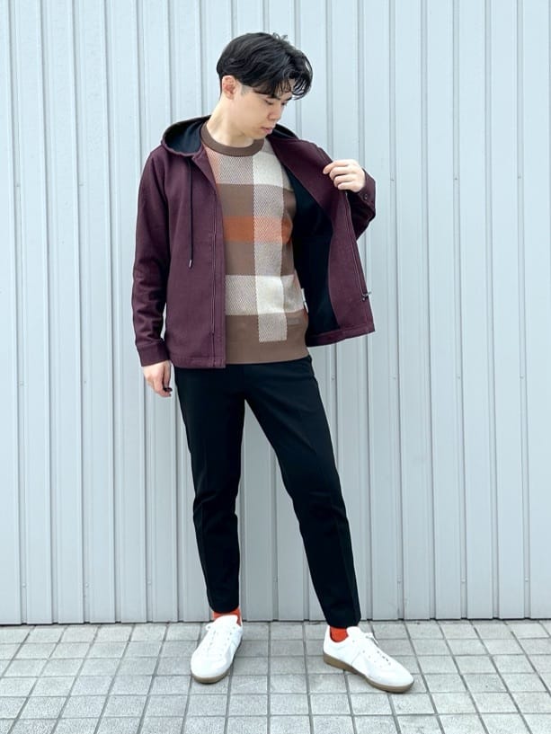イッシーさんの「TAKEO KIKUCHI｜【JUST ONE LAYER】ダウンファブリックZIPパーカー」を使ったコーディネート