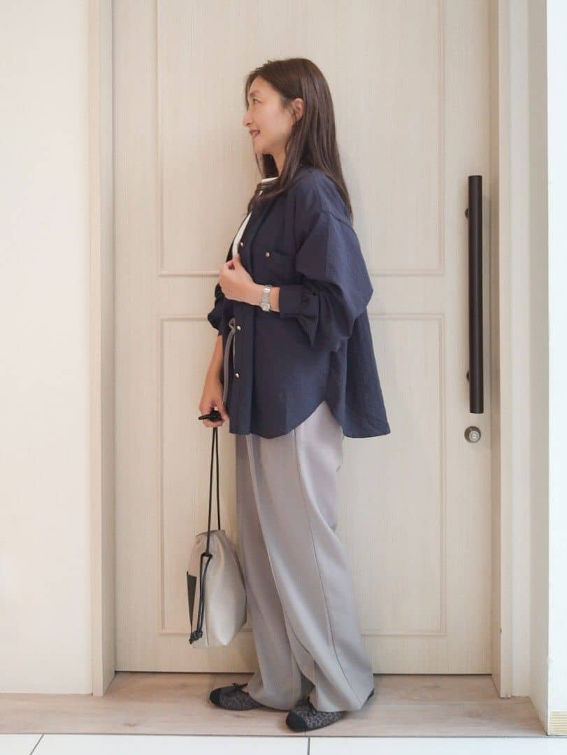 mi-saさんの「SHOO･LA･RUE｜【S-LL】美しく見せる ボートネックロンT」を使ったコーディネート
