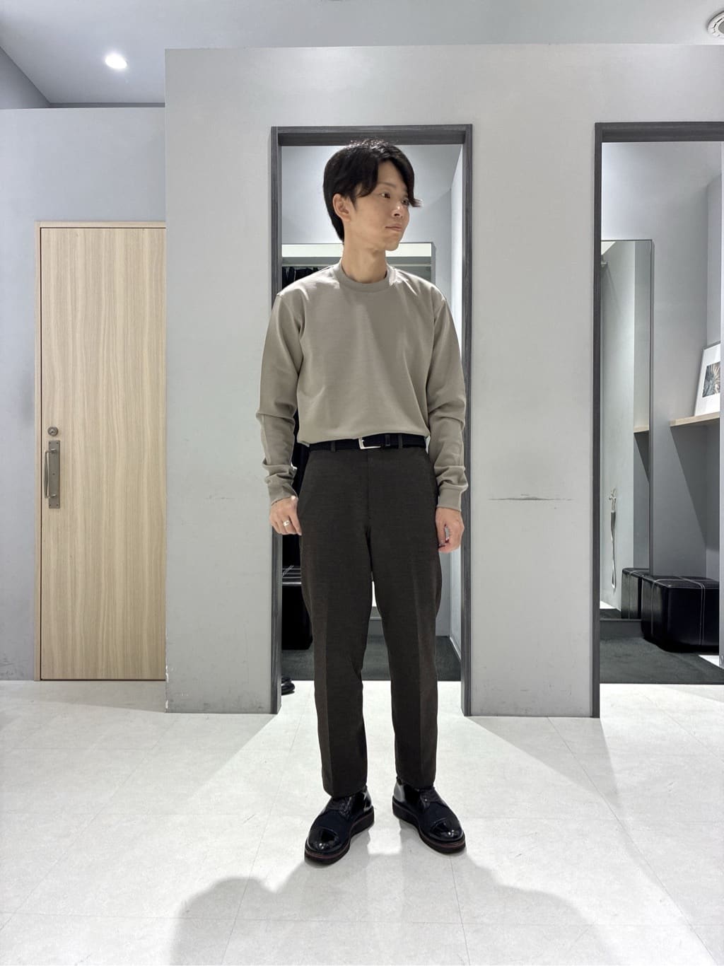 わいずみさんの「TAKEO KIKUCHI｜【None Of Stress】アクティブジャージ 千鳥 ジャケット」を使ったコーディネート