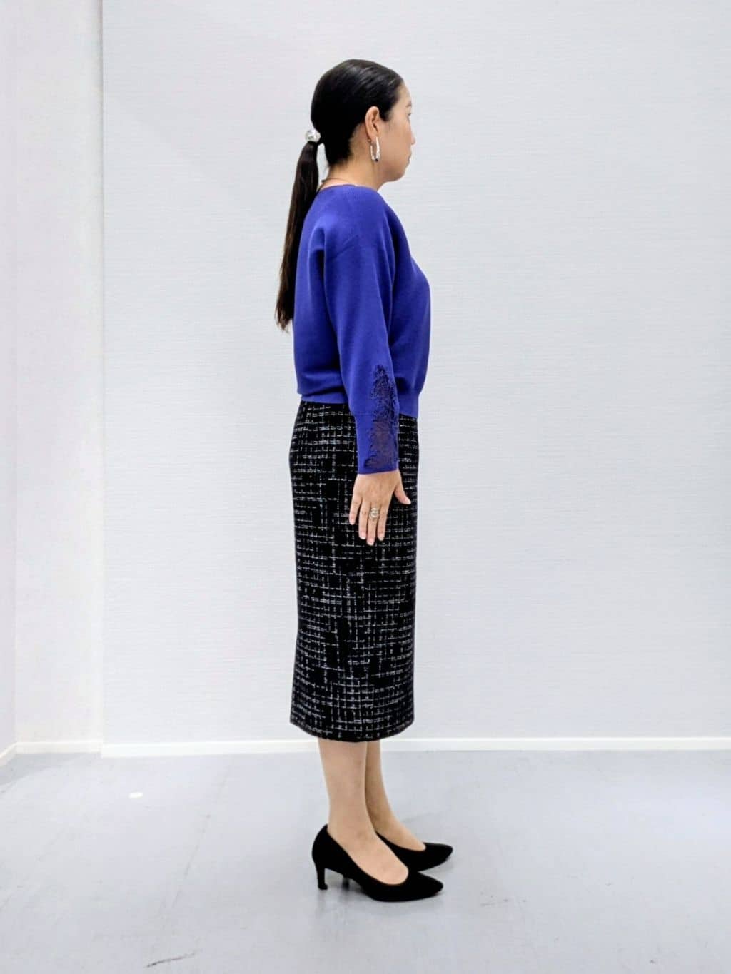 makkyさんの「UNTITLED｜【手洗い可】オーガンジー刺しゅうニットトップス」を使ったコーディネート