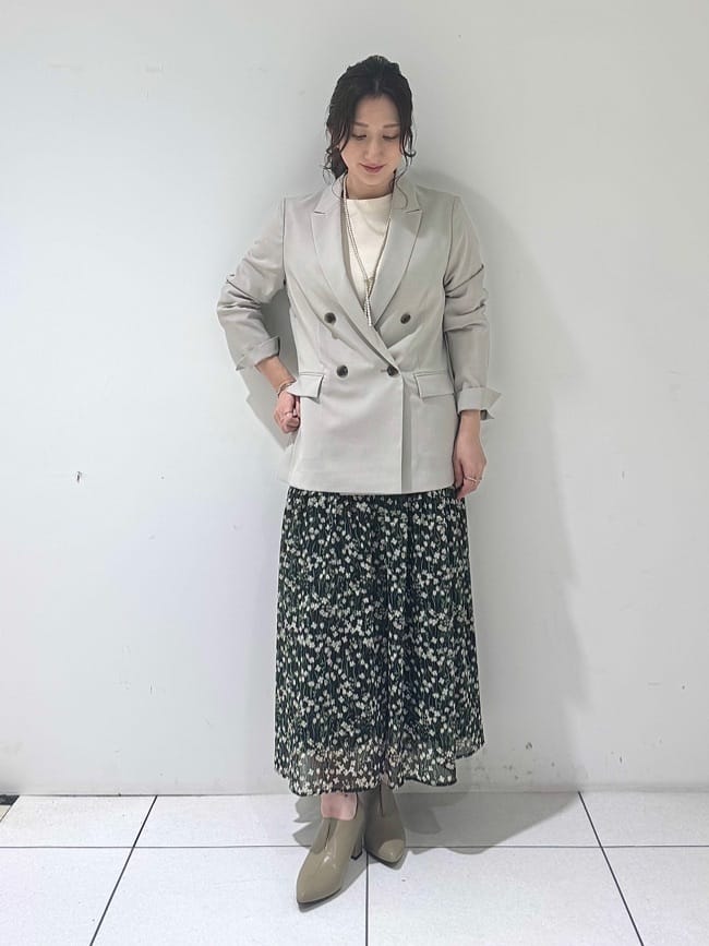 そんさんの「INDIVI｜【UVケア】ライトダブルジャケット」を使ったコーディネート
