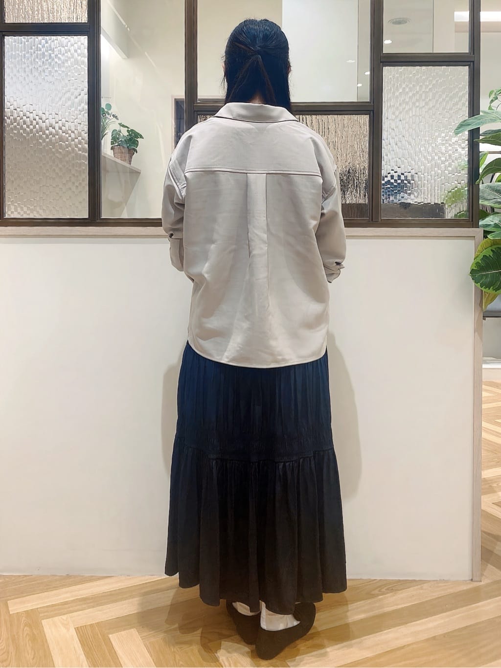 yayoiさんの「grove｜【カセット服/選べる着丈】洗濯機で洗えるオーバーシャツ」を使ったコーディネート