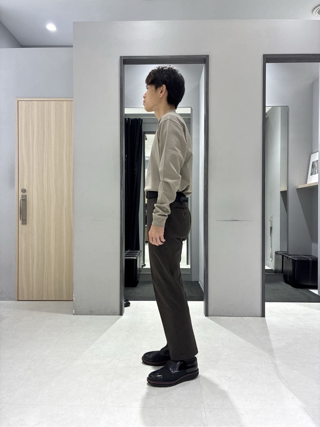 わいずみさんの「TAKEO KIKUCHI｜【None Of Stress】アクティブジャージ 千鳥 ジャケット」を使ったコーディネート