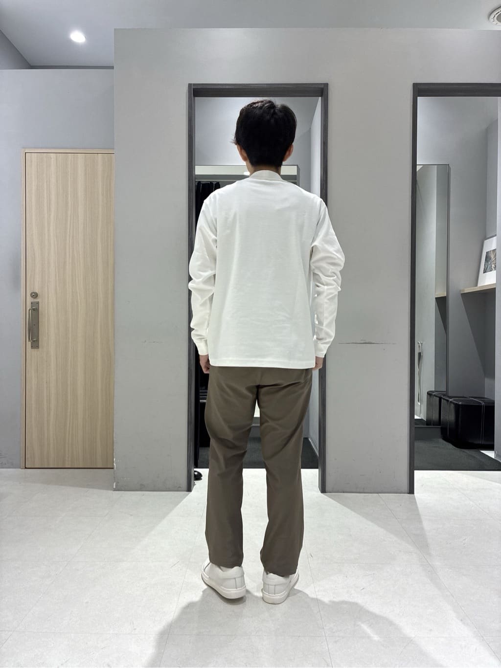 わいずみさんの「TAKEO KIKUCHI｜【Made in JAPAN】播州織 ドビー千鳥シャツ」を使ったコーディネート