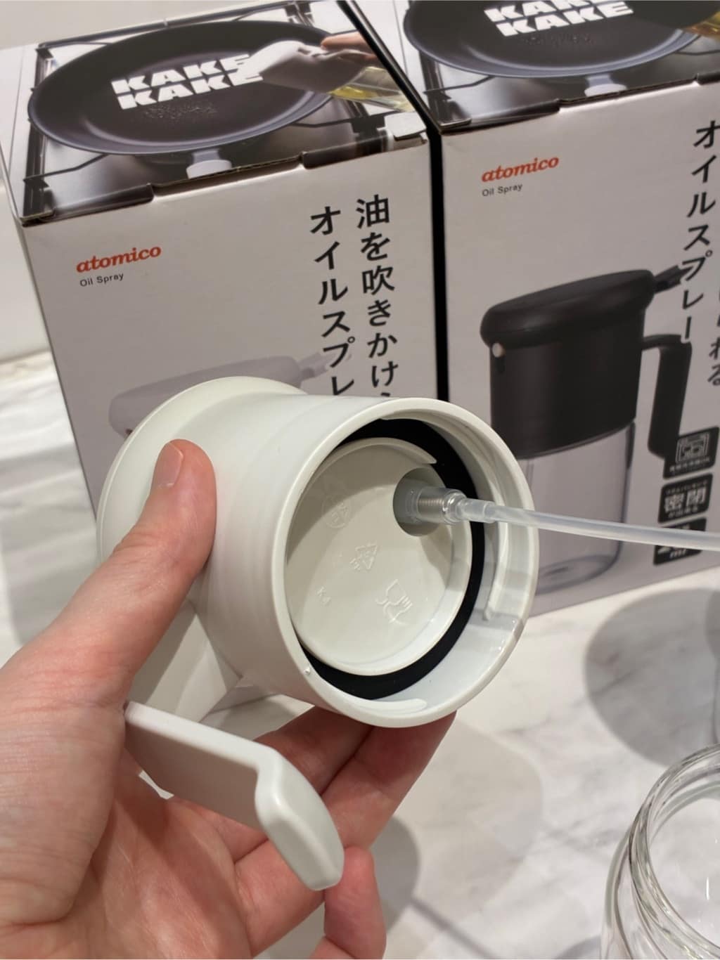 もかさんの「212 KITCHEN STORE｜耐熱ガラスオイルスプレー WH ＜atomico  アトミコ＞」を使ったコーディネート