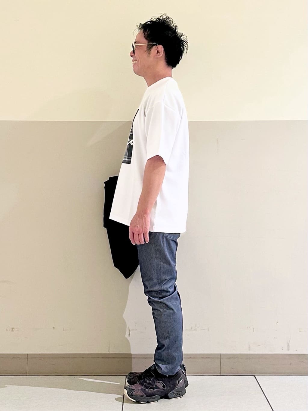KENJI Iさんの「THE SHOP TK｜スムースファイバー長袖シャツ 【吸水速乾/UVカット/軽量/イージーケア】」を使ったコーディネート
