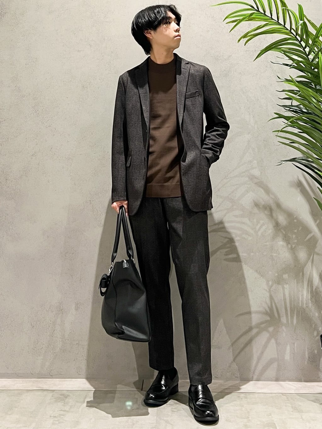 SHI-MAさんの「THE SHOP TK｜起毛TRジャージジャケット 【洗濯機OK／ストレッチ／セットアップ可】」を使ったコーディネート